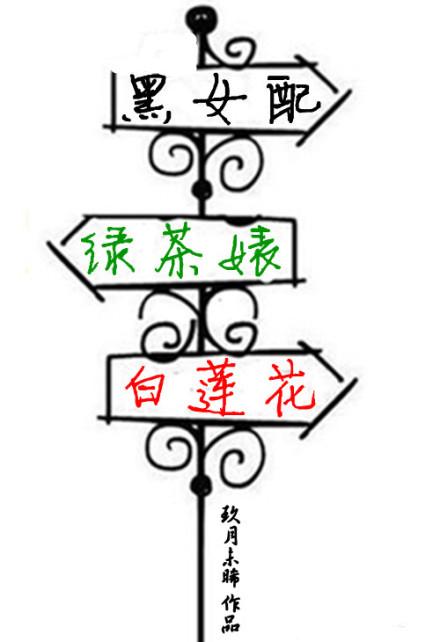 黑女配，绿茶婊，白莲花